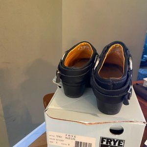 Frye Mule Clogs, Size 8, Black